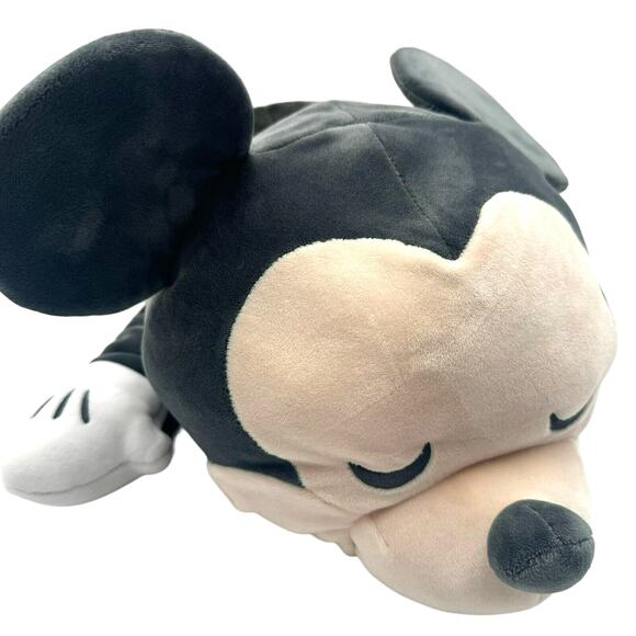 DISNEY Store Sleeping Mickey Mouse 24" Jumbo Plush Stuffed Animal Nursery Cuddle - Picture 2 of 9